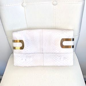 Michael Kors reptile clutch